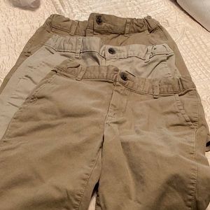 Children’s Place boys flat front khaki shorts, size 8, lot of 3